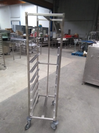Mobile s/s rack (10 levels)